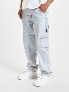 bequeme DEF Herren Jeans Reißverschluss Taschen mit Baumwolle Blau