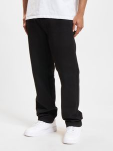 Jeans casual da uomo DEF, vestibilità dritta, chiusura con zip, cotone, nero