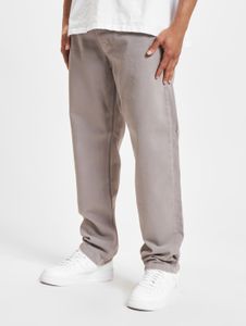 Jeans casual da uomo DEF, vestibilità dritta, chiusura con zip, cotone, grigio scuro