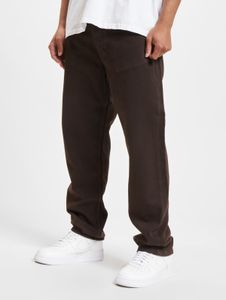 lässige DEF Herren Jeans Straight Fit Reißverschluss mit Baumwolle Braun