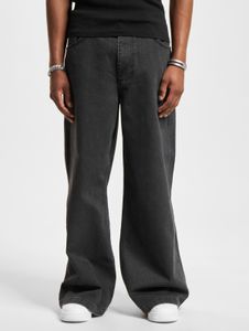 bequeme DEF Herren Jeans Reißverschluss Taschen mit Baumwolle Schwarz