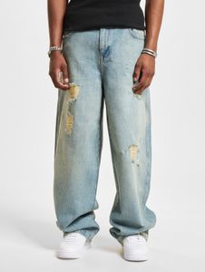 Jeans casual da uomo DEF in cotone, blu