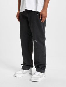 lässige DEF Herren Jeans Slim Fit mit Baumwolle Schwarz