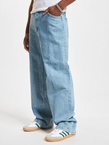 lässige DEF Herren Jeans Reißverschluss Straight Fit mit Baumwolle Hell-Blau