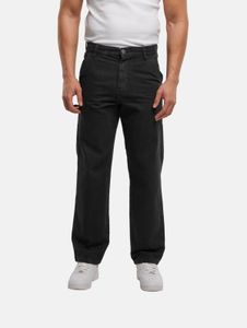 bequeme DEF Herren Jeans Straight Fit mit Baumwolle Schwarz