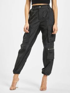 Casual DEF women's jeans with zipper and Velcro closure, black