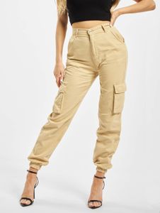 Eleganti jeans da donna DEF in cotone 200 g/m², beige