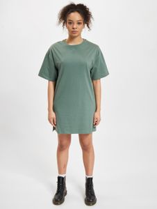 Fashionable DEF women's dress with cotton, green