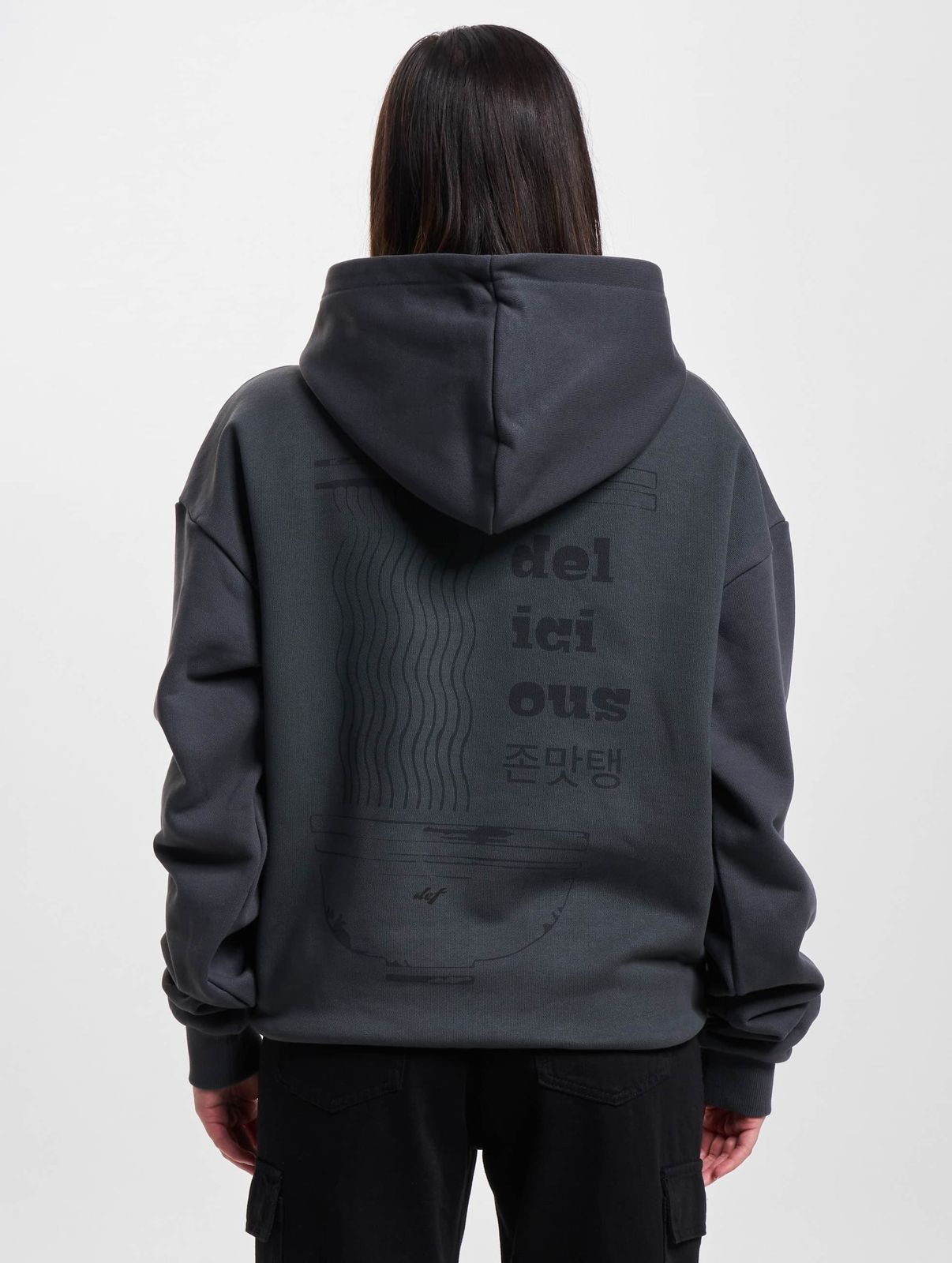 DEF Damen Hoodie mit großer Kapuze und Baumwolle