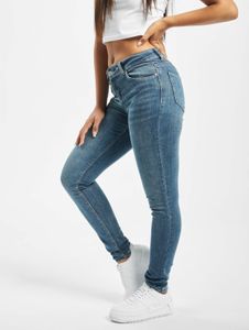 bequeme DEF Herren Jeans Skinny Fit Stretch mit Baumwolle Blau