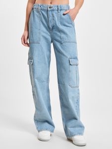 Jeans casual da donna DEF in cotone, azzurro
