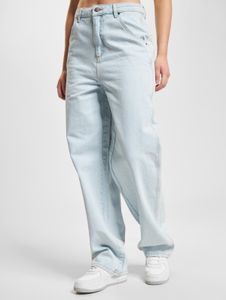 moderne DEF Damen Jeans Straight Fit mit Baumwolle Blau