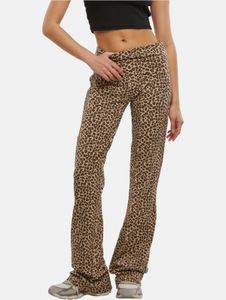 Pantalon stretch polyvalent DEF pour femme, en coton beige