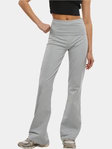 bequeme DEF Damen Hose Stretch mit Baumwolle Grau