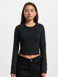 bequemes DEF Damen Sweatshirt mit Baumwolle Schwarz