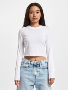bequemes DEF Damen Sweatshirt mit Baumwolle Weiß