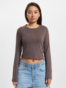 weiches DEF Damen Sweatshirt mit Baumwolle Braun