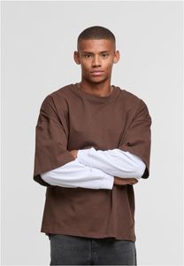 modernes DEF Herren T-Shirt mit Baumwolle Braun