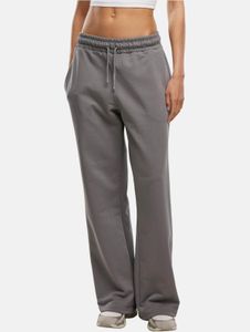 bequeme DEF Damen Hose Kordelzug mit Baumwolle Grau