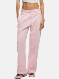 Pantalon décontracté DEF pour femme, en coton rose, avec cordon de serrage