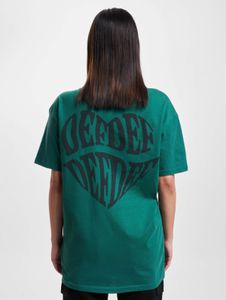 modernes DEF Damen T-Shirt Oversize 240 g/m² mit Baumwolle Grün