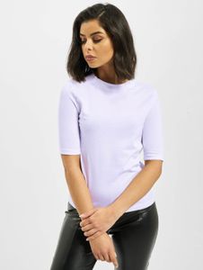 modernes DEF Damen T-Shirt mit Baumwolle Flieder-Violett