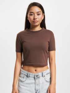 lässiges DEF Damen T-Shirt mit Baumwolle Braun