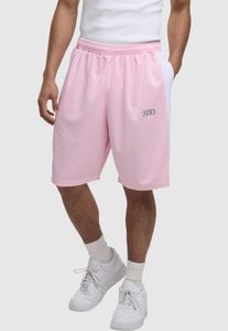 Short décontracté DEF pour homme, rose, avec cordon de serrage et poches.