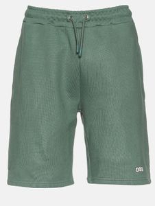 Casual DEF men's shorts with drawstring and pockets, cotton, green