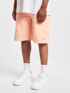 Pantaloncini da uomo DEF leggeri con coulisse e tasche, in cotone, arancioni