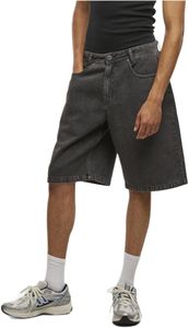 stylische DEF Herren Jeans Reißverschluss Taschen mit Baumwolle Grau