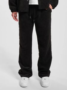Jean DEF pour homme, noir, élégant, avec poches à cordon.
