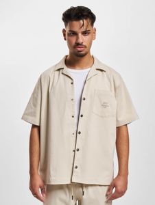 Casual DEF men's stretch polo shirt with cotton, beige