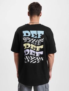 T-shirt homme DEF, coupe oversize, 240 g/m², coton, noir