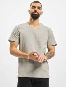 T-shirt décontracté DEF pour homme, en coton gris