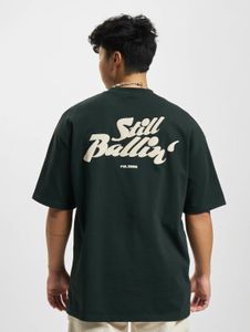 Modern DEF men's oversized cotton T-shirt, dark green