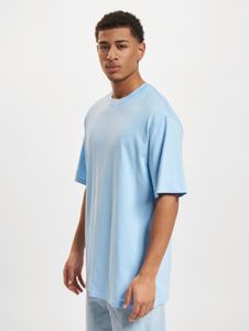 lässiges DEF Herren T-Shirt Rippstrick Oversize mit Baumwolle Blau