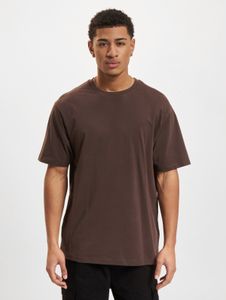 bequemes DEF Herren T-Shirt Oversize mit Baumwolle Braun