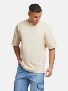 bequemes DEF Herren T-Shirt Oversize mit Baumwolle Beige
