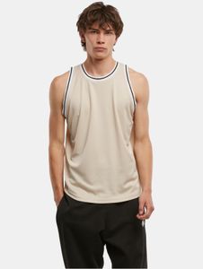 Comoda t-shirt da uomo DEF, in rete, beige