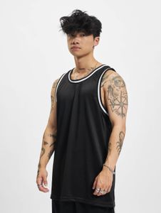 T-shirt côtelé décontracté DEF pour homme, noir et blanc