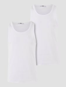 modernes DEF Herren Tank-Top mit Baumwolle Weiß