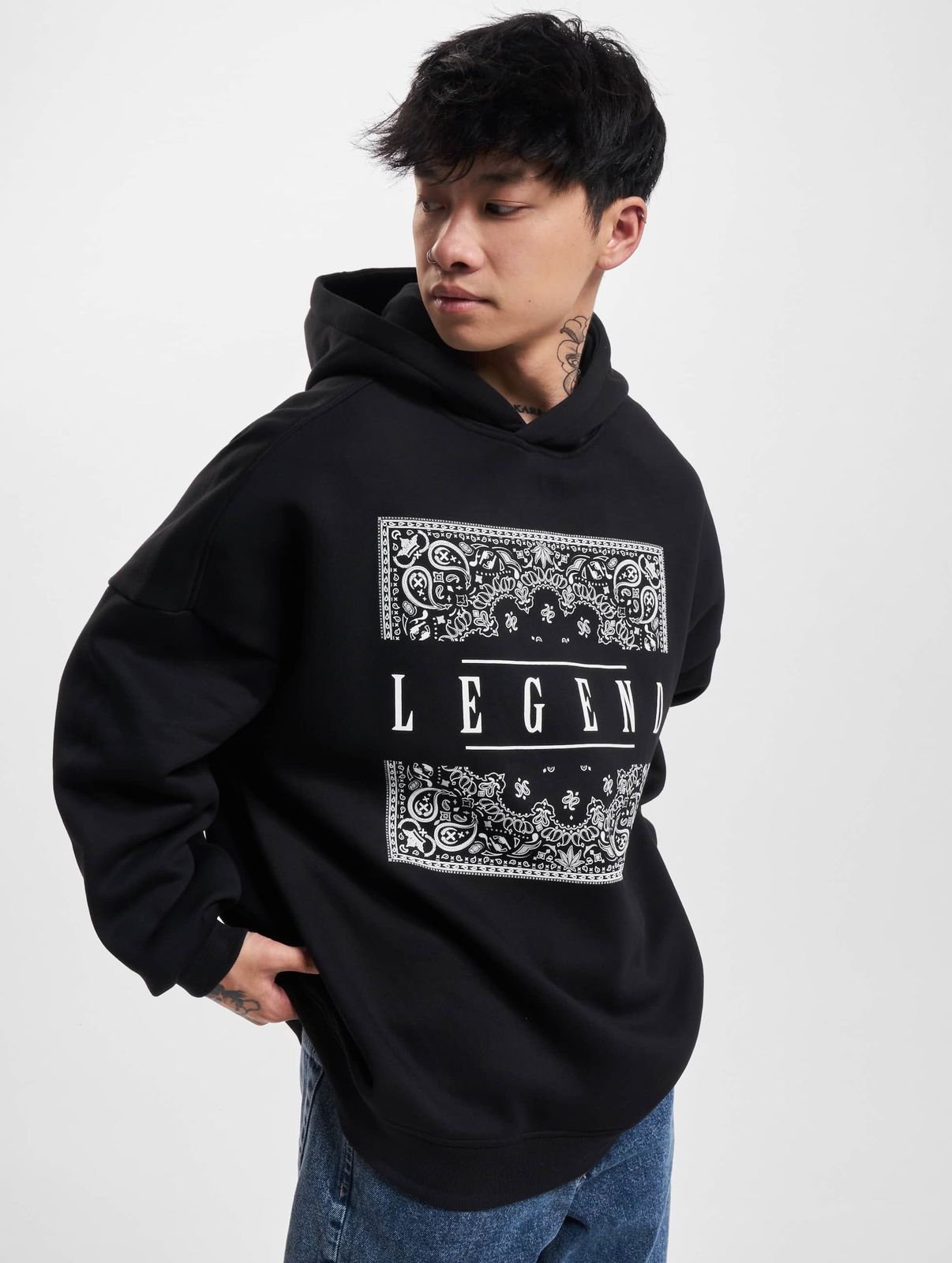Dangerous DNGRS Herren Hoodie mit Baumwolle Schwarz