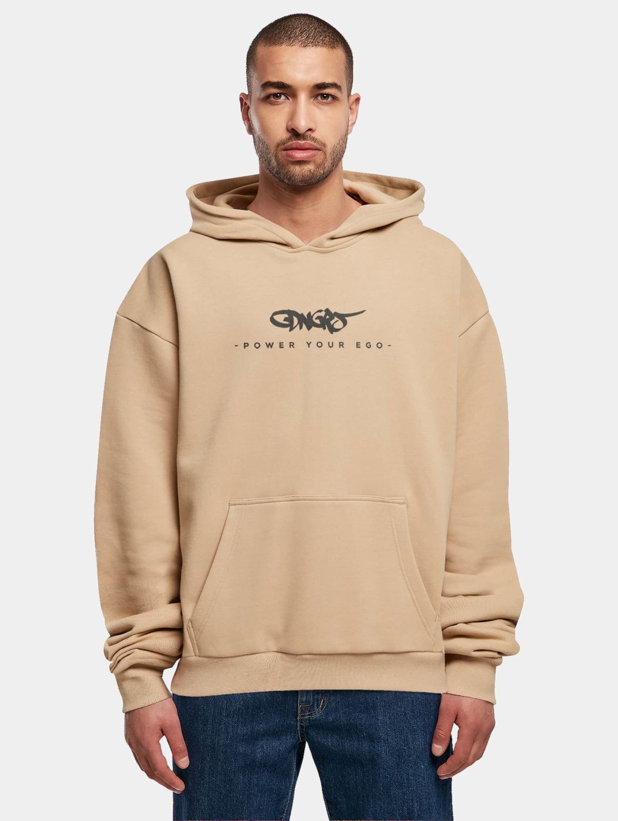 Dangerous DNGRS Herren Hoodie mit großer Kapuze und Print
