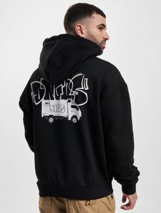 bequemer Dangerous DNGRS Herren Hoodie große Kapuze Kapuze 460 g/m² mit Baumwolle Schwarz
