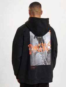 bequemer Dangerous DNGRS Herren Hoodie Kapuze Oversize mit Baumwolle Schwarz