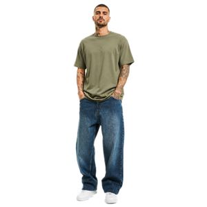 Modern Dangerous DNGRS Men's Baggy Jeans – Cotton Casual Trousers – Blue