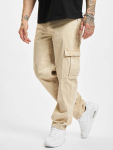 bequeme Dangerous DNGRS Herren Jeans Reißverschluss Taschen mit Baumwolle Beige