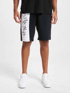 sommerliche Dangerous DNGRS Herren Shorts Kordelzug Taschen 300 g/m² mit Baumwolle Schwarz/Weiß