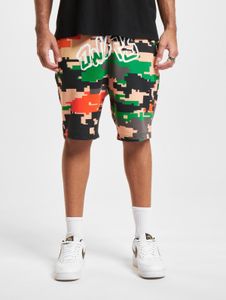 Summery Dangerous DNGRS men's shorts with drawstring and pockets, 300 g/m² cotton, camouflage